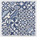 Bärwolf Mosaik 31,8 x 31,8 cm Patchwork blue R10 KEG-14073