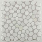 Bärwolf Mosaik 30,5 x 30,5 cm Pebble Snow White Marble R10 - PMG-09001
