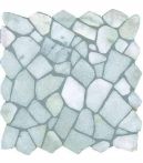 Bärwolf Mosaik 30 x 30 cm Crush Ice White Marble R10 - RM-0001