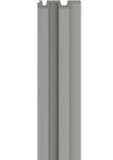 VOX Lamellenpaneel Linerio L-LINE | Grau | 265 x 12,2 x 2,1 cm