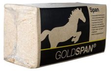 GOLDSPAN Champ Einstreu Hobelspäne für die Pferdebox 24 Kg saugfähige Weichholzspäne ergiebiges Streuvolumen