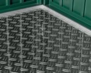 EcoStar Aluminium-Riffelblechboden für Gerätehaus - Typ 3