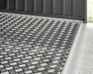 EcoStar Aluminium-Riffelblechboden für Kaminholzregal - Typ 2