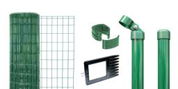 Alberts Maschendraht-Zaun-Set Fix-Clip Pro® grün Pfosten zum Einbetonieren