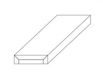Gipskarton Gipsriegel Easy, 2 m lang, 2x12,5 mm für gleitende Deckenanschlüsse bei Sichtbetondecken, ohne spachteln
