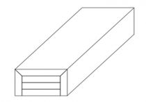 Gipskarton Gipsriegel Easy, 2 m lang, 4x12,5 mm für gleitende Deckenanschlüsse bei Sichtbetondecken, ohne spachteln