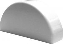 GroJa BasicLine Abdeckkappe, 82 x 22mm, Weiß