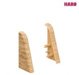 Haro Endkappe Eiche Kunststoff für Sockelleiste 19x39mm (2 Stück/Pack), Art. Nr.: 407097
