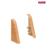 Haro Endkappe Birne golden Kunststoff für Sockelleiste 19x39mm (2 Stück/Pack), Art. Nr.: 407107