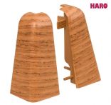 Haro Außenecke Nussbaum hell/Kirschbaum Kunststoff für Sockelleiste 19x58mm (2 Stück/Pack), Art. Nr.: 407131