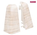 Haro Außenecke Snow Pine Kunststoff für Sockelleiste 19x58mm (2 Stück/Pack), Art. Nr.: 407712