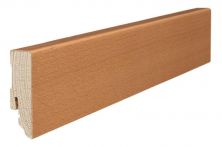 Haro Stecksockelleiste 16x58mm 2,2m Buche gedämpft furniert versiegelt matt, Art. Nr.: 411130