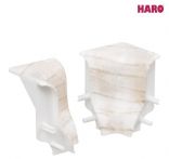 Haro Innenecke SnowPine Kunststoff für Sockelleiste 19x39mm geschwungen (2 Stück/Pack), Art. Nr.: 408705
