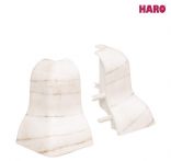 Haro Außenecke Snow Pine Kunststoff für Sockelleiste 19x39mm geschwungen (2 Stück/Pack), Art. Nr.: 408715