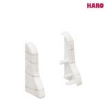 Haro Endkappe Snow Pine Kunststoff für Sockelleiste 19x39mm geschwungen (2 Stück/Pack), Art. Nr.: 408734