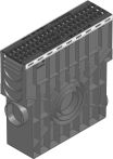 Hauraton RECYFIX PLUS 100 Einlaufkasten 500x147x489 mm mit GUGI-Guss-Gitterrost MW 15/25 - Stahl verzinkt
