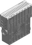 Hauraton RECYFIX PLUS 100 Einlaufkasten 500x147x489 mm mit Klemm-Stegrost SW 75/9 mm - Stahl verzinkt