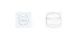 Karcher Design Minirosette EZ140Q BAD / WC quadratisch | Polarweiss | 30 x 30 mm