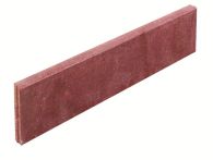 Gala-Lusit Rasenbord Bordstein - beidseitig abgerundet 5x25x100 cm - Rot