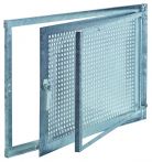 MEA Stahlfenstereinsatz für Zarge 80 x 50 cm Gitterflügel drehbar, einflüglig