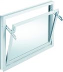 MEA Kunststoff-Fenster MEALON Kipp mit Einfachverglasung 5 mm 60 x 50 cm