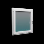 Meeth Kunststofffenster Typ 77/3 MD | 1-flügelig Dreh-Kipp | UW 0,95 | Weiß