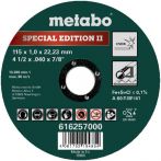 Metabo Special Edition II 115 x 1,0 x 22,23 mm, Inox, Trennscheibe, gerade Ausführung (616257000)