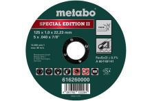 Metabo Special Edition II 125 x 1,0 x 22,23 mm, Inox, Trennscheibe, gerade Ausführung (616260000)