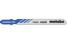 Metabo 5 Stichsägeblätter, Metall, Serie classic, 66/ 0,7 mm, HSS (623636000)