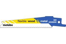 Metabo 5 Säbelsägeblätter, Holz+Metall, Serie flexible, 100x 0,9 mm, BiM, 1.41-1.81 mm/ 14-18 TPI (628266000)