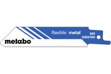Metabo 5 Säbelsägeblätter, Metall, Serie flexible, 100x 0,9 mm, BiM, 2 mm/ 14 TPI (628267000)