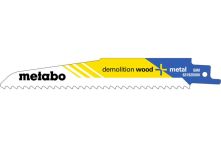 Metabo 5 Säbelsägeblätter, Holz+Metall, Serie professional, 150x 1,6 mm, BiM, 4,3 mm/ 6 TPI (631925000)