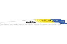 Metabo 5 Säbelsägeblätter, Holz mit Nägel, Serie flexible, 225x 1,25 mm, BiM, 3,2- 5,1 mm/ 5-8 TPI (631986000)