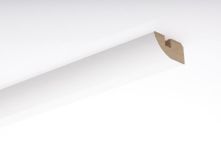 Moderna Clip-Abschlussleiste Weiß Matt | 2380 x 38 x 16 mm