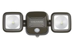 Mr Beams Batteriebetriebener 2er LED-Strahler | Batteriebetrieben | Braun | 500 Lumen