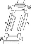 Roto ETL R8 WD 1x1 ZIE AL Eindeckrahmen (1x1) Ziegel tiefer gelegt - Aluminium - Maße: 650x1800 mm (065/180)