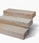 Seltra Blockstufe BOLERO spaltrauh 15x35 cm Beige-Sand-Grau-Braun Sandstein