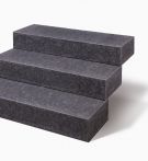Seltra Blockstufe SANOKU ELE satiniert 15x35 cm Anthrazit-schwarz Basalt