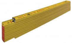 STABILA Holz-Gliedermaßstab Type 707, 2 m, gelb, metrische Skala, mit Winkelschema, PEFC-zertifiziert