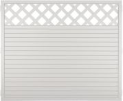 LIGHTLINE KS-Zaun Ranki 180 x 150 cm Füllung weiß / Rahmen weiß