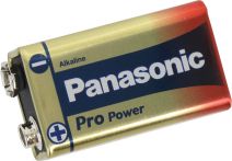 9V Blockbatterie, Alkaline, Pro Power, Panasonic (6LR61PPG)