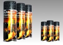 Ulfalux Ofenfarbe - 1200°  schwarz perlmatt - 400 ml Spraydose