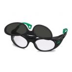 Uvex Schutzbrille 9104 grau infradur Schweißerschutz 4 schwarz/grün flipup - 9104044