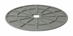VOLFI Bodenplatte BP-GKU 0/00-5/210 mm gummierter Kunststoff - ohne Stege