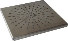 VOLFI Drainplatte Aluminium feste Höhe DP-AF3 284/284/20-3 mm