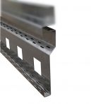 VOLFI Platten-Halteprofil Unterteil Aluminium PHP-U20 200/45/2 mm - 2 m Länge
