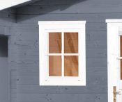 Weka Einzelfenster für Weka Gartenhaus 21/28 mm, 69x79 cm - Weiß