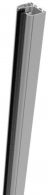 GroJa Klemmschiene Aluminium links, 93,5 x 3,15 x 4 cm, Silbergrau