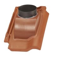 Koramic Alegra 9 Thermen-Durchgangsziegel DN 125 mm | Edelschwarz | Wienerberger