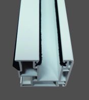 Meeth Rolladenführung PVC für R110 | 40x47 mm | Weiß | Tiefe: 1400 mm